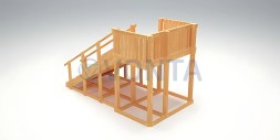 Зимняя горка Савушка Зима Wood-3