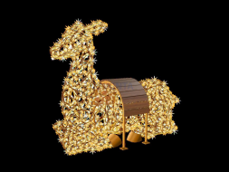 Светодиодная фигура Олениха с лавочкой 140 см., (SR044)