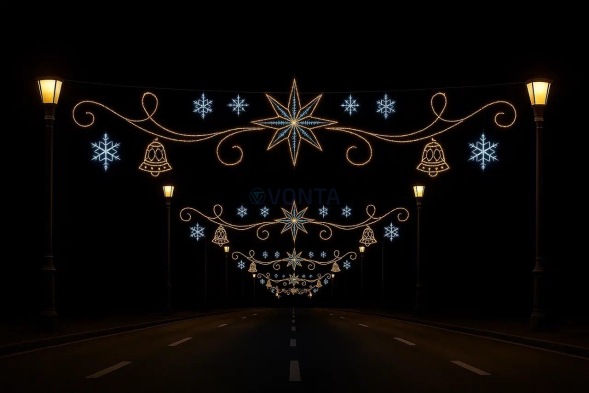 Светодиодная растяжка Рождественская 500 см., (SR363)