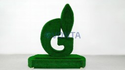 Топиари стела ГАЗПРОМ, h=180см — газон Premium