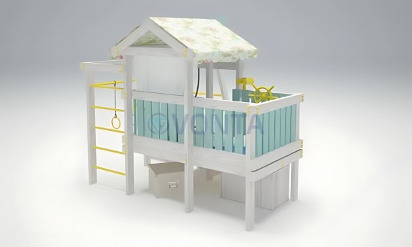 Игровой комплекс Савушка Baby 2 голубой