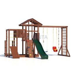 Детская деревянная игровая площадка для улицы дачи CustWood Active 4