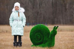 Топиари улитка садовая, h=70 см- газон Eco