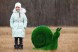 Топиари улитка садовая, h=70 см- газон Eco