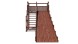 Зимняя деревянная горка Custwood Winter W7 (лестница сбоку, скат 6 м)