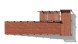Зимняя деревянная горка Custwood Winter W7 (лестница сбоку, скат 6 м)