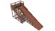 Зимняя деревянная горка Custwood Winter W7 (лестница сбоку, скат 6 м)