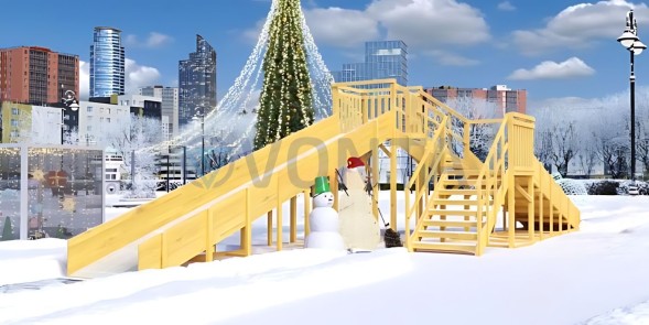 Зимняя горка Савушка Зима Wood-7/1