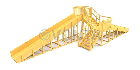 Зимняя горка Савушка Зима Wood-7/1