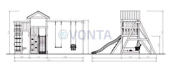 Детская площадка Савушка Мастер 3
