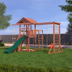 Детская деревянная игровая площадка для улицы дачи CustWood Active 3