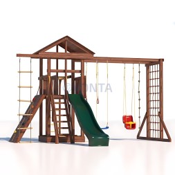 Детская деревянная игровая площадка для улицы дачи CustWood Active 3