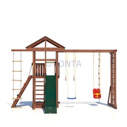 Детская деревянная игровая площадка для улицы дачи CustWood Active 3