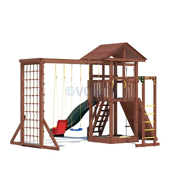 Детская деревянная игровая площадка для улицы дачи CustWood Active 3