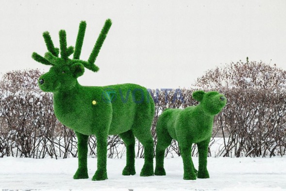 Топиари олень, малыш Том — газон Eco