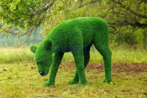 Топиари композиция олени, олень и самочка — газон Eco Green