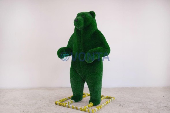 Топиари медведь цирковой, h=200см — газон Deluxe Green