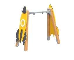 Качели на брусе «Ракета» одинарные. Подвес приобретается отдельно, 420.15 исп.3