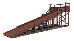 Зимняя деревянная горка Custwood Winter W8 (лестница сбоку, скат 8 м)