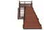 Зимняя деревянная горка Custwood Winter W8 (лестница сбоку, скат 8 м)