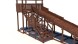 Зимняя деревянная горка Custwood Winter W8 (лестница сбоку, скат 8 м)
