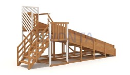 Зимняя горка IgraGrad Snow Fox скат 8 и 5 м мод.3