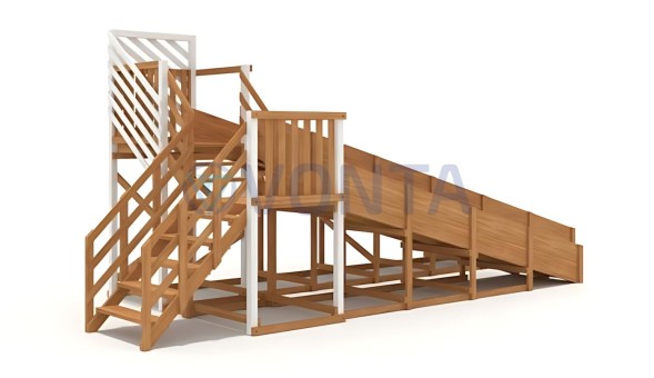 Зимняя горка IgraGrad Snow Fox скат 8 и 5 м мод.3