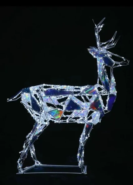 Светодиодная фигура Олень полигональный 160 см., (SR040)