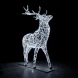 Светодиодная фигура Олень серебряный Premium 3,5 м., (OL353s350)