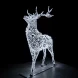Светодиодная фигура Олень серебряный Premium 3,5 м., (OL353s350)