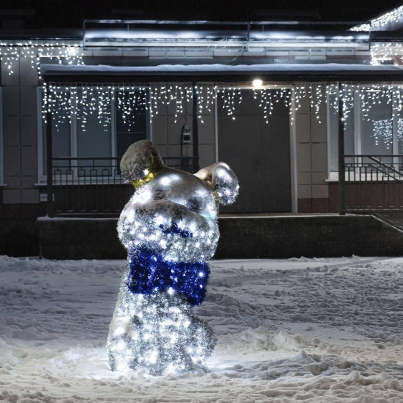 Светодиодная фигура из мишуры Щенок 2.3 м., (3DGR321)