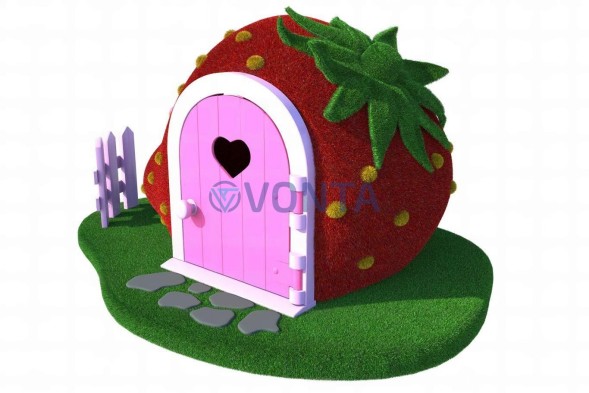 Топиари домик-клубничка — газон Eco