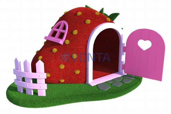 Топиари домик-клубничка — газон Eco