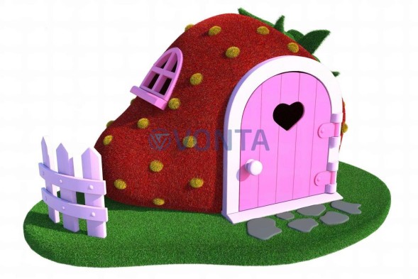 Топиари домик-клубничка — газон Eco