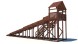 Зимняя деревянная горка Custwood Winter W8 с крышей (лестница сбоку, скат 8 м)