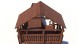 Зимняя деревянная горка Custwood Winter W8 с крышей (лестница сбоку, скат 8 м)