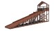 Зимняя деревянная горка Custwood Winter W8 с крышей (лестница сбоку, скат 8 м)