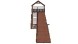 Зимняя деревянная горка Custwood Winter W8 с крышей (лестница сбоку, скат 8 м)