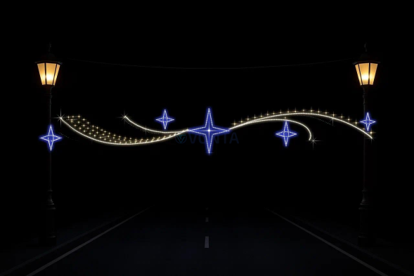 Светодиодная растяжка Кристаллы 500 см., (SR364)