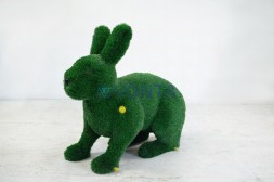 Топиари композиция заяц Чики и заяц Лада — газон Deluxe Green