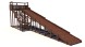 Зимняя деревянная горка Custwood Winter W9 (лестница сбоку, скат 10 м)