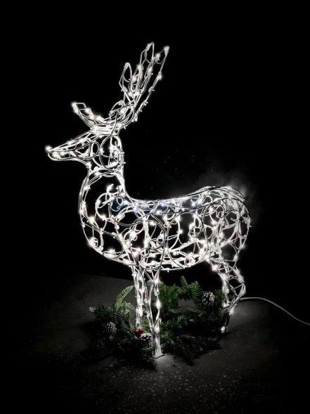 Светодиодная фигура Олень под елку 120 см., (SR037)