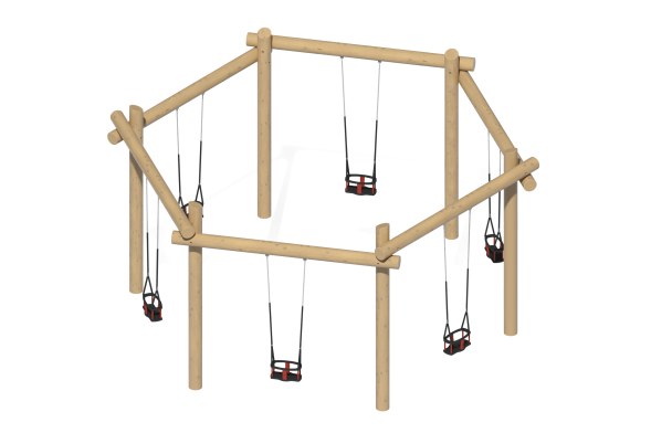 Качели “Дружба” с подвесами, КЧL-05