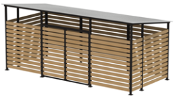 Контейнерная площадка “Эко+” на 4 контейнера, ХОЗ-08