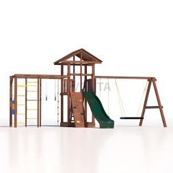 Детская деревянная игровая площадка для улицы дачи CustWood Active 5