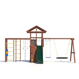 Детская деревянная игровая площадка для улицы дачи CustWood Active 5