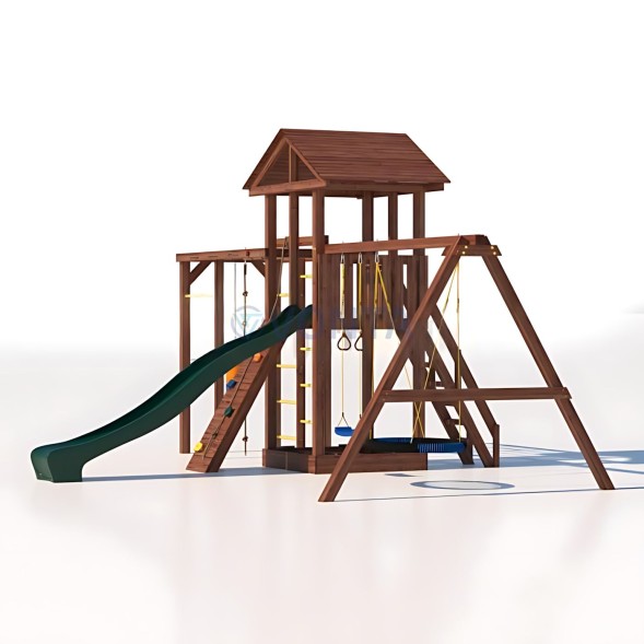 Детская деревянная игровая площадка для улицы дачи CustWood Active 5