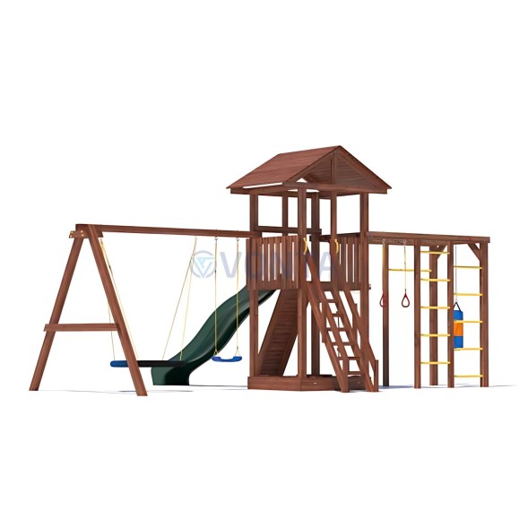 Детская деревянная игровая площадка для улицы дачи CustWood Active 5