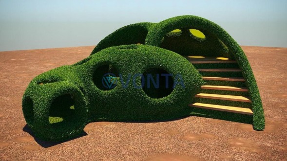 Топиари лабиринт №1 — газон Deluxe