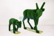 Топиари композиция Сайгаки папа и малыш — газон Deluxe Green